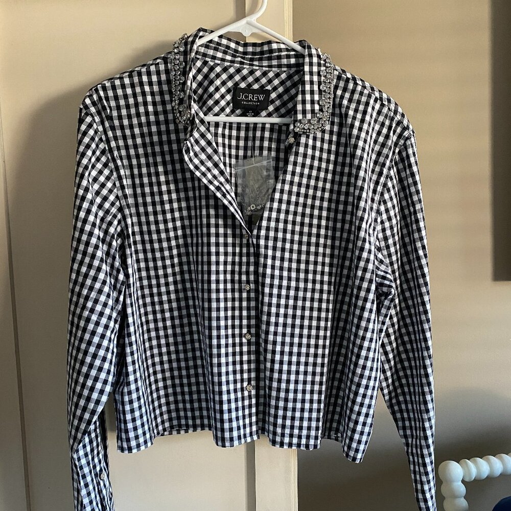 J. Crew embellished shirt size 12 - NWT